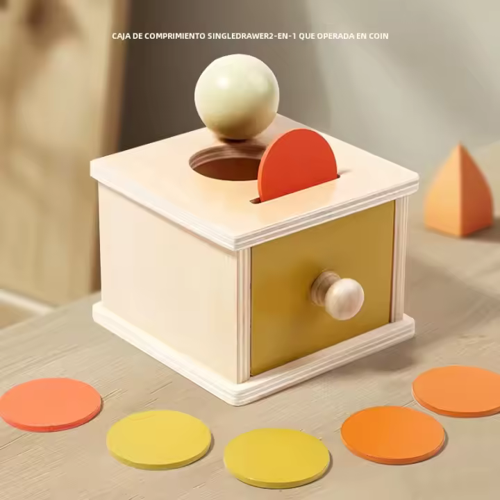 Juguetes De Rompecabezas Montessori Para Bebés Caja Permanente De Ejercicio De Coordinación Ocular-Motora Juguetes De Agarre Para Niños De 0 a 6 Años - 1