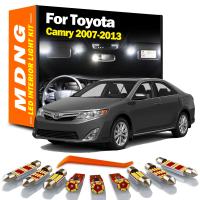 Kit De Luz Interior LED MDNG Para Toyota Camry 2007-2013 13 Piezas Canbus Sin Errores Lámpara De Lectura Y Domestica Blanco Azul ICE - details 0