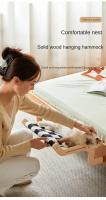 Colchón Para Gato De Hamaca De Soporte Respirable Madera Tipo Colgante Para Lámina De Ventana Y Balcón Cama De Mascota Simple Y Moderna - details 0