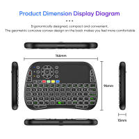 Teclado Inalámbrico Mini M9 BT&2.4G Con Retroiluminación 7 Teclas Tipo-C Ratón En Aire Remote Control Touchpad Para Android TV Box PC - details 3