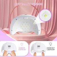YIKOOLIN Lámpara LED UV Para Uñas 54W Con 36 Lámparas Secado Rápido Para Pintura De Uñas Y Gel Con 4 Opciones De Tiempo Para Arte De Uñas DIY - details 3