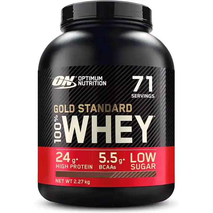 Optimum Nutrition - Whey Gold Standard, 100% Whey, 71 Dosis, 2.25 kg, Sabor a Elegir, Proteína en Polvo para Recuperación y Desarrollo Muscular con Glutamina Natural y Aminoácidos BCAA - 1