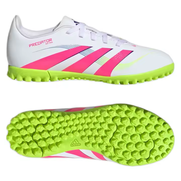 Botas de Futbol Adidas Predator Club Tf para niños unisex en color blanco - 1