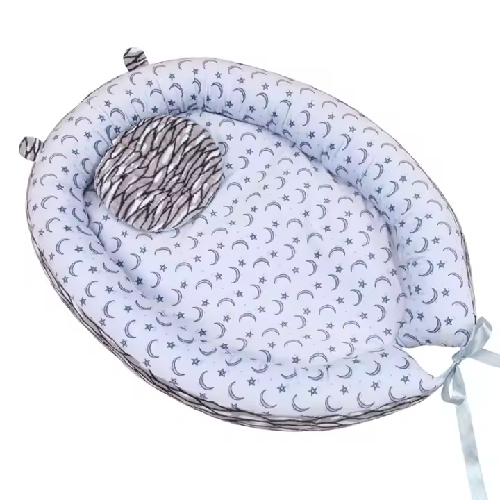 Colchoneta para dormir de felpa de alta calidad para cuna de bebé, suave y cómoda, portátil, adecuada para bebés que duermen al aire libre. - 1