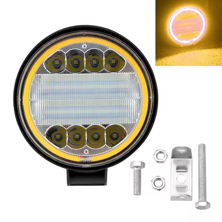 Faros De Trabajo 24V LED 72W Para Coche Motocicleta Camión 4x4 Offroad ATV Tractor Lámpara De Ojos De Ángel Universal Para Vehículos - 1