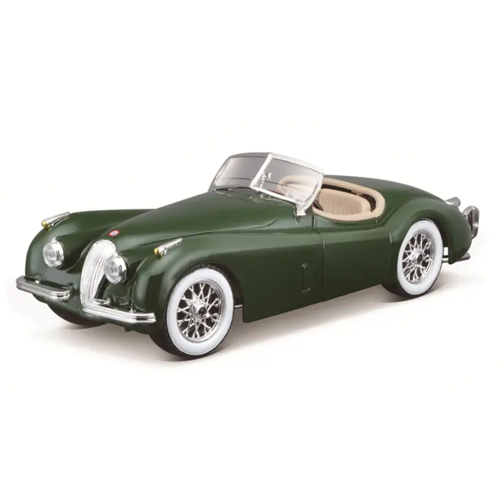BBurago 1:24 Jaguar XK 120 Roadster 1951 Coche De Carreras De Lujo En Aleación Modelo De Coche Con Efecto De Retroceso Regalo Colección De Vehículos Diecast - 1