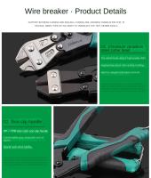 Tijeras De Corte De Acero Para Cables LINBON Multiusos Ahorrador De Esfuerzo Herramienta Para El Trabajo Metálico - details 7
