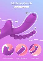 Vibrador Estimulador De Punto G De Conejo Para Mujeres Y Parejas Juguete Sexual Anal Dildo Doble Penetración Silicone 21cm - details 4