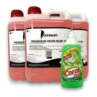 Detergente Liquido Fregasuelos Karawan de 5 Litros Frutos Rojos TR + Regalo - details 5
