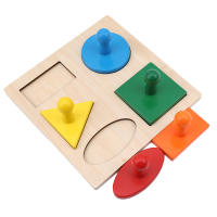 Juguetes Educativos Montessori Puzle De Formas Geométricas De Madera Juego De Aprendizaje Matemático Para Bebés Y Niños Pequeños - details 5