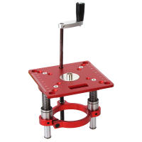 Precision Router Lift Para Tabla De Router De Carpintería Herramientas DIY Elevador De Placa De Inserto Base Para Motores De 63.5-65mm - details 2