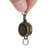 1pc Porta Tarjeta De Identificación Retráctil Cromo Metal Porta Pasaporte De Puerta Cadena De Trabajo Llavero Accesorios Para Tarjetas De Identificación - details 9