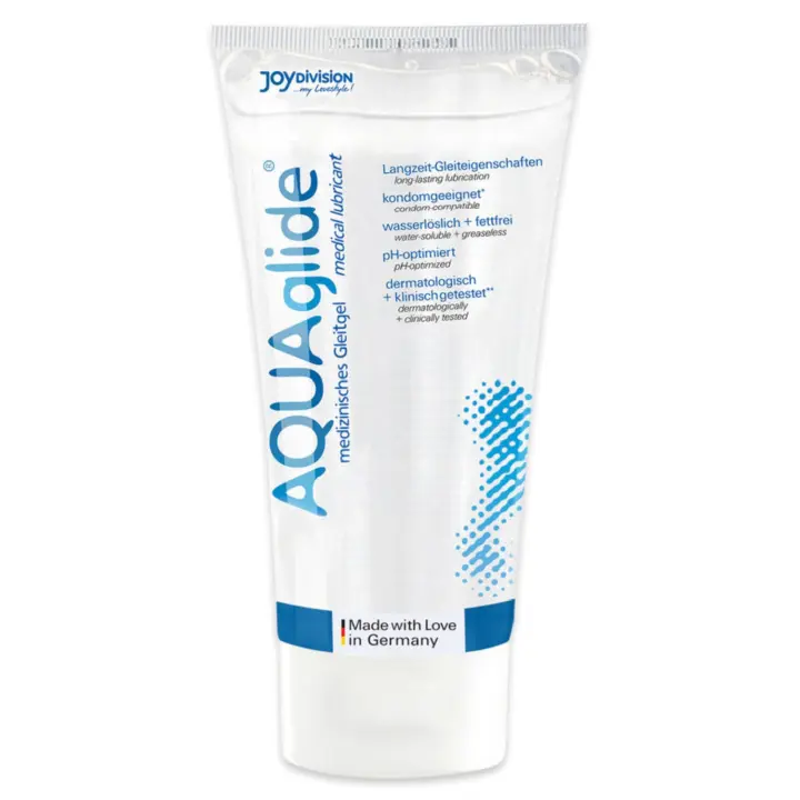 Aquaglide Lubricante A Base De Agua Original Fabricado En Alemania Compatible Con Condones Sin Sabor Ni Olor Respetuoso Con El PH De Las Mucosas Internas Lubricación De Larga Duración Disponible En 3 50 200 100 ML - 1