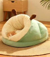 Cama cálida de invierno para mascotas, cueva suave y acogedora para gatos, casa nido para cachorros, bolsa de dormir para perros pequeños, suministros para mascotas - details 0