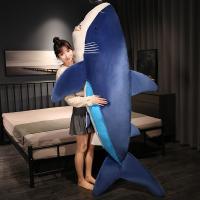 Juguete De Peluche Tiburón Gigante 60-130cm Almohada De Animal De Mar Regalo De Cumpleaños Para Niños Y Bebés Material Coton PP - details 4