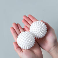 4Pcs Pelota De Secado Con PVC Reutilizable Para Lavado De Ropa Herramienta De Limpieza Doméstica Suavizante De Tela Para Máquina De Secado - details 3