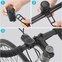 Bocina Eléctrica Para Bicicleta Con 4 Modos De Sonido Alarma De Vibración Recargable Impermeable Inteligente Para Montaña - details 5