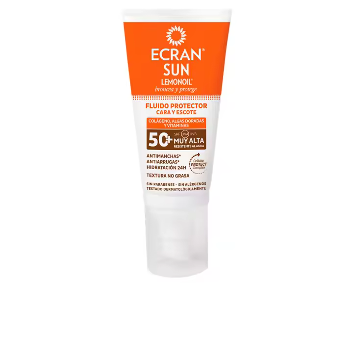 Ecran Sun Lemonoil Cara & Escote Spf50+ Fluido Solar 50 Ml Protección Alta - 1