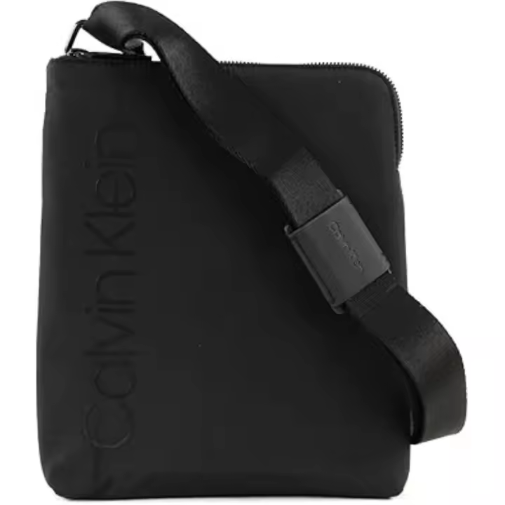 Bolso bandolera Kalvin Klein - Color negro - 27x23x4 cm - Original - Dos bolsillos interiores - Liso - 1