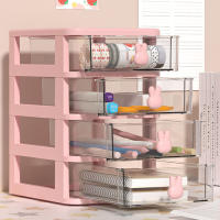 Caja De Almacenamiento Multifuncional Para Escritorio Con Porta Bolígrafos Y Rack Para Accesorios De Cabello, Caja De Joyas De Tres Capas Ecológica - details 5