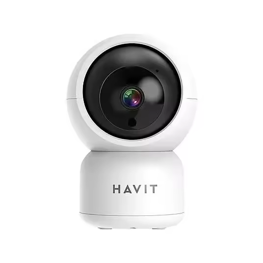 HAVIT - Cámara de vigilancia IP - HAVIT IPC30 CÁMARA 2K CON INTELIGENCIA ARTIFICIAL Y ANTENA, 2K UltraWide QHD, Función de visión nocturna, Blanco - 1