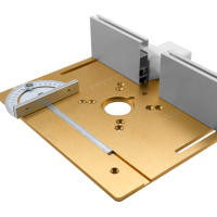 Placa De Inserto Para Mesa De Router C8 Máquina De Grabado Aluminio Aleación Placa Inversa Conjunto Talla Fresa Trimmer Plegable Para Carpintería - details 4