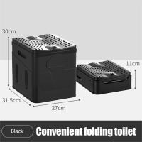 Inodoro Portátil Plegable Anti-Olor - 300kg de Carga, 11cm Altura para Viajes/Camping/Emergencias (Diseño Compacto) - details 0