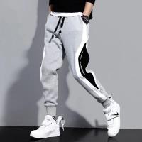 Pantalones Negros Para Hombre Con Cordón Estilo Hip Hop Pantalones De Moda Cómodos Casuales Con Cintura Elástica Deportivos - details 8
