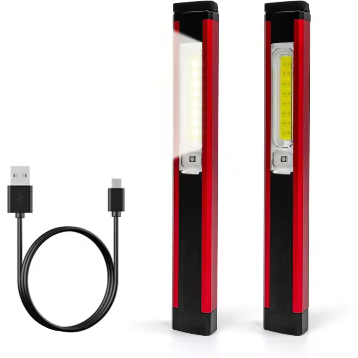 USB Rechargeable Work Light Inspection Lamp COB Torch Ultra Powe - 1