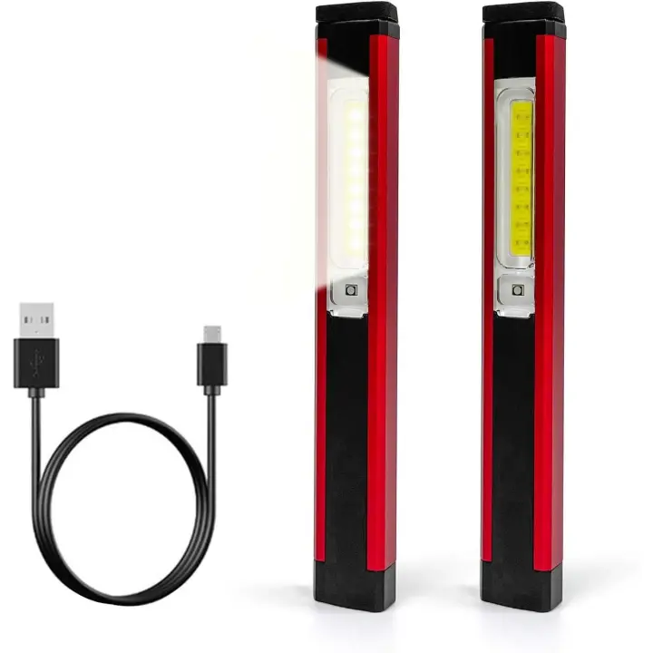 USB Rechargeable Work Light Inspection Lamp COB Torch Ultra Powe - 1