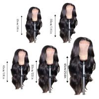 Pelucas Sintéticas De Pelo Largo Y Rizado Negro Con Grandes Ondas Peluca Química De Fibra Artificial Para Cubrir La Cabeza Tamaño Promedio - details 2