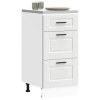 vidaXL Mueble bajo de cocina porto madera reconstituida en color Gris sonoma/Gris hormigón/Roble Sonoma y más | almacenamiento funcional diseño moderno para baño dormitorio sala - details 5