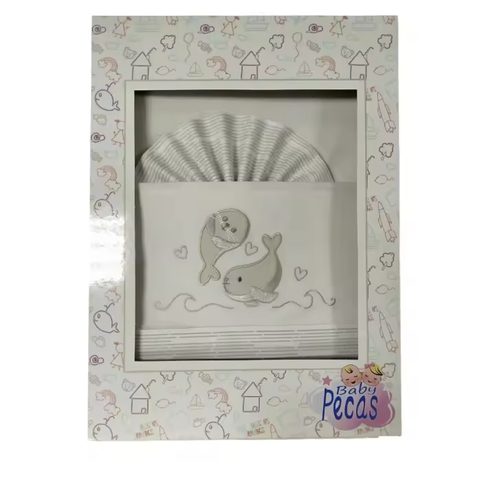 Minicuna🍼✨ Juegos de Sábanas 100% Algodón para Minicuna-Modelo Foca- Fondo Blanco– Suavidad y Confort para tu Bebé  Mommata✨🛏️ - 1