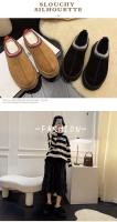 Zapatos De Plataforma Para Mujer Calzado Casual Con Punta Redonda Y Peluche Zapatos Slip-on De Bajo Boca Botas De Invierno Con Suela De Goma Para Vestir Y Uso Diario - details 0