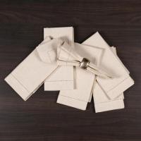 12 Piezas De Paños De Comedor De Lino Flax Hemstitched Lavables Toallas De Mesa Europeas Para Restaurante Y Uso Doméstico - details 3