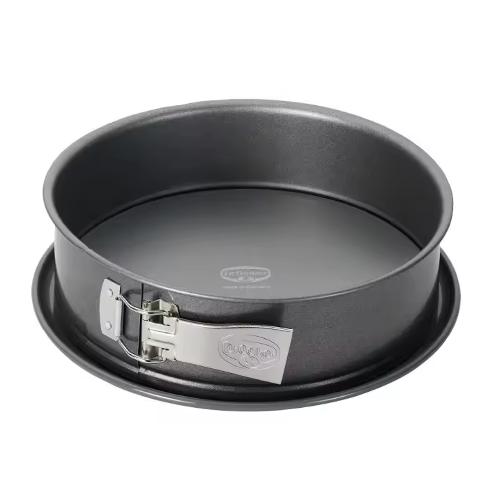 Dr Oetker Molde Desmontable de 1 fondo con base antigoteo, acero reforzado con cerámica y revestimiento antiadherente especial, 24x24x7,5cm, 1ud. - 1