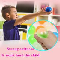 Bola De Pared Luminosa Para Desestresificación Juguetes De TPR Colores Aleatorios Para Niños Adolescentes Y Adultos Juguete De Comprimiso - details 1