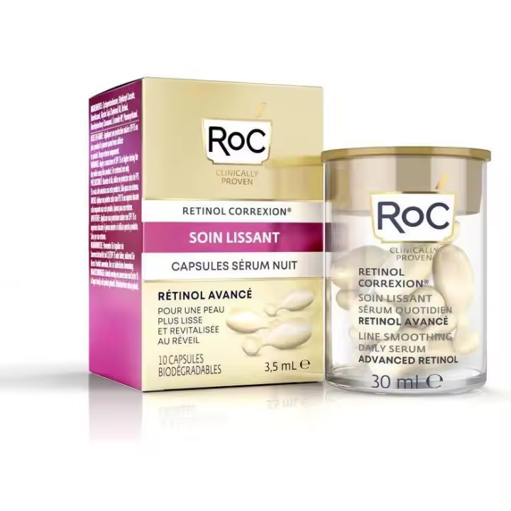 Roc Line Smoothing Sérum Noche, 10 Cápsulas - 1