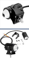 Faros De Moto 12V 24V Luz Trabajo LED Proyector Lente Antiniebla Auxiliar Blanco Amarillo Para Coche - details 12