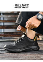 Zapatos De Cocina Para Hombres Antideslizantes Impermeables Y Resistentes Al Aceite Para Cuatro Estaciones Moda Casual Deportivos Transpirables Para Exteriores - details 11