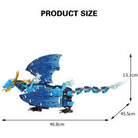 Bloques De Construcción Dragón De Fuego Smaug 1359 Piezas Modelo Animal Para Jóvenes Y Adultos Decoración De Escritorio Juguete Educativo Regalo De Navidad - details 22