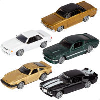 Burago - Set 5 coches de colección, escala 1/64, fabricados con cuerpo de metal, vehículos clásicos, colección de coches en miniatura, coche coleccionista, regalos niños, a partir de 3 años - details 0