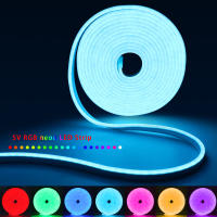 Tira De Luces LED Neón RGB 5V USB Impermeable Con Control Remoto Y App Bluetooth Para Decoración De Hogar Luz SMD Epistar 1/2/3/4/5M - details 1