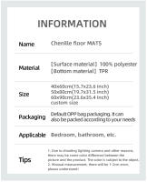 Alfombra Antideslizante De Baño Ultra Gruesa Y Densa De TPR Alfombrilla Para Puerta Y Entrada Alfombra De Sala De Estar Y Dormitorio Resistente Al Agua Y a La Paja Para Adultos - details 1