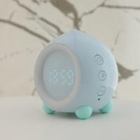 Children's Alarm Clock Light Up Digital Led Lamp Alarm Clock Night Light Girl Boys Day Night Child Adjustable Volume Snooze Usb Charging Alarm Clockbl - details 1