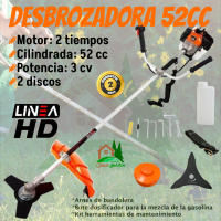 Linea HD ED52L - Desbrozadora de Gasolina 52cc con 2T, 3cv y Kit de Herramientas - details 0
