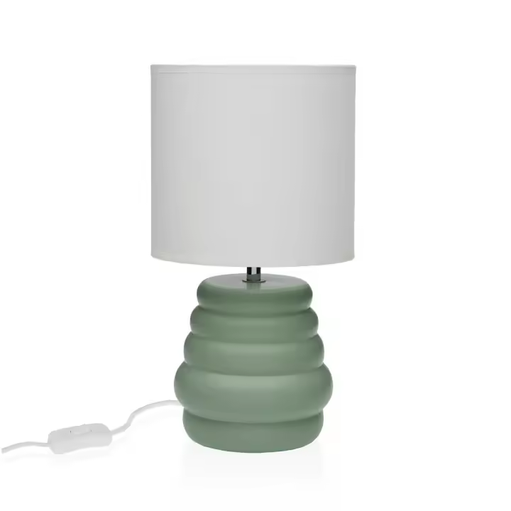 Lámpara de mesa Versa Verde Cerámica 40 W 17 x 32,2 cm - 1