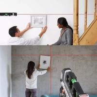 Nivel Láser Versátil Con Cinta Métrica De 8FT 2.5M Y Regla Métrica Herramienta De Línea Cruzada Láser Para Múltiples Usos - details 1