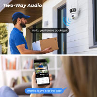 Cámara PTZ IP BESDER 15MP Wifi Ángulo Amplio De 180° Exterior Seguridad 9MP Protección Onvif RTSP O-Kam pro Vigilancia Automática - details 13