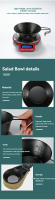 Bolsa De Picnic Portátil BKS220 Para Acampar Y Exteriores Con Platos De Acero Inoxidable Plateado En Color Negro Resistente Al Hielo - details 3